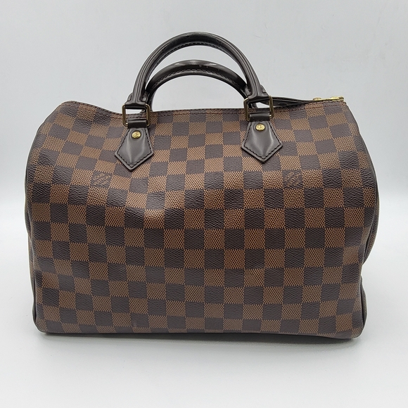 Louis Vuitton Damier Ebene Speedy 30, Authetic w/COA, lock & key included!!! - Picture 6 of 16